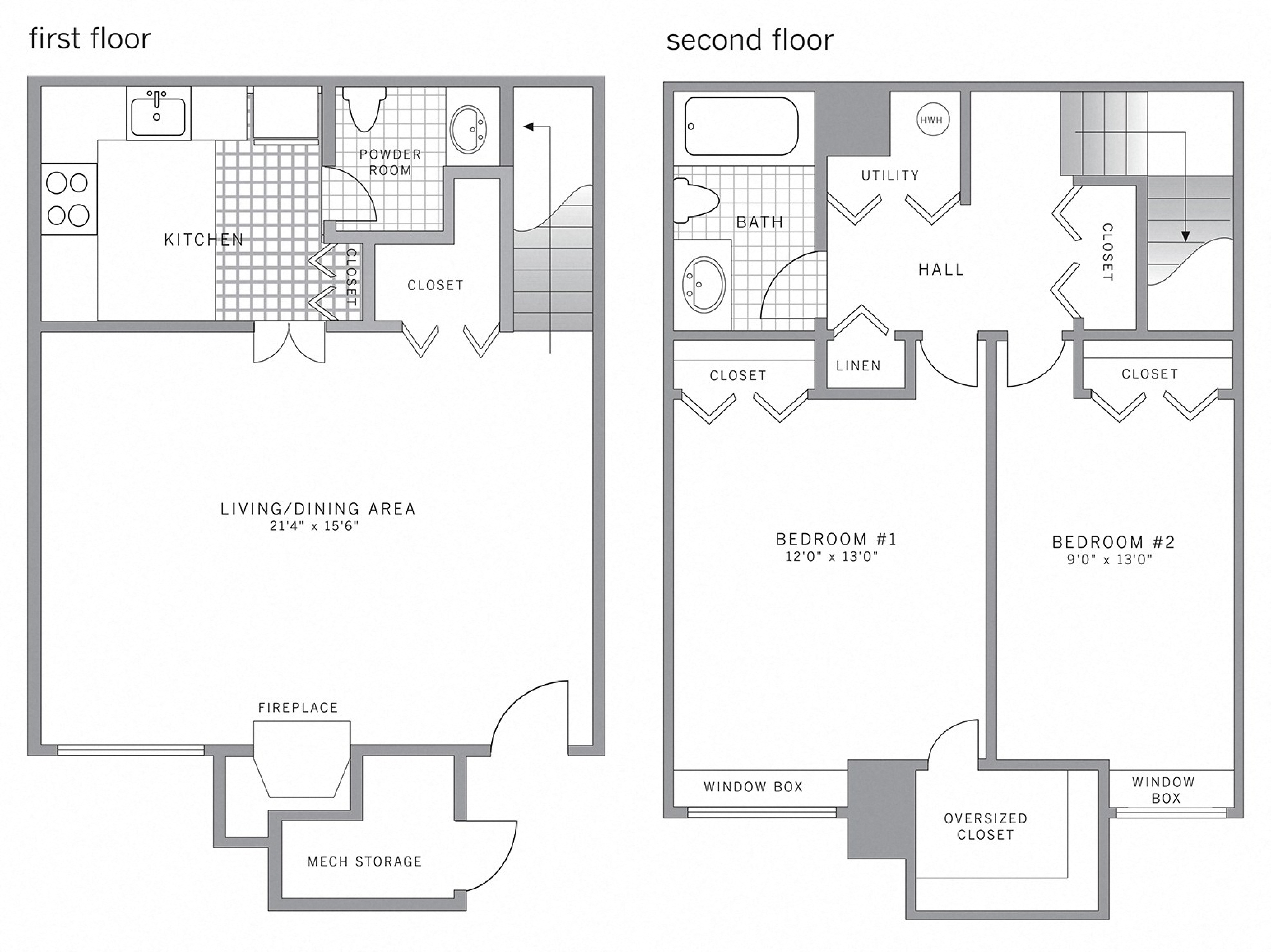 B1 Floor Plan at Blue Bell Villas, Blue Bell, Pennsylvania